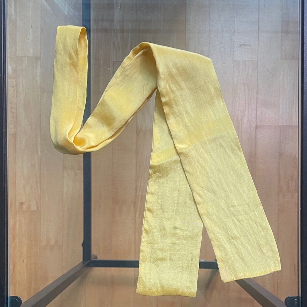 Yellow Silk Tie Scarf